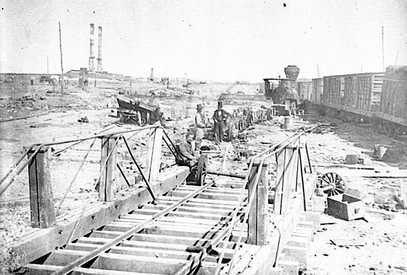 the supply depot at Manassas was destroyed by retreating Confederates in March, 1862