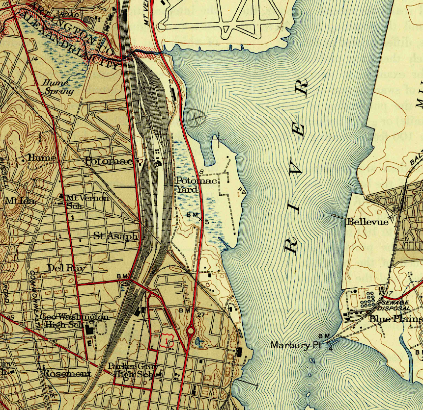 Potomac Yard in 1945