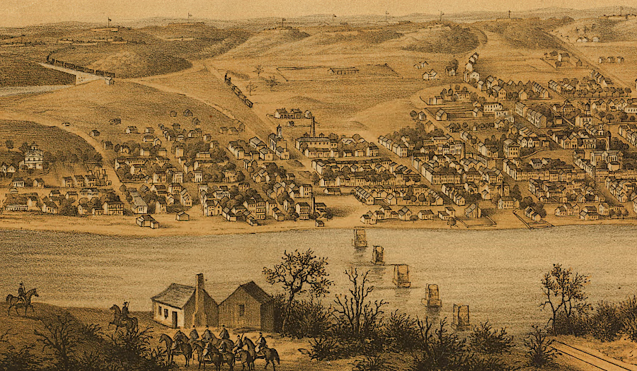 both sides in the Civil War destroyed the Richmond, Fredericksburg and Potomac Railroad bridge over the Rappahannock River