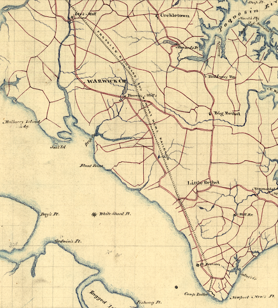 a railroad from Richmond to Newport News was proposed long before Collis P. Huntington became involved