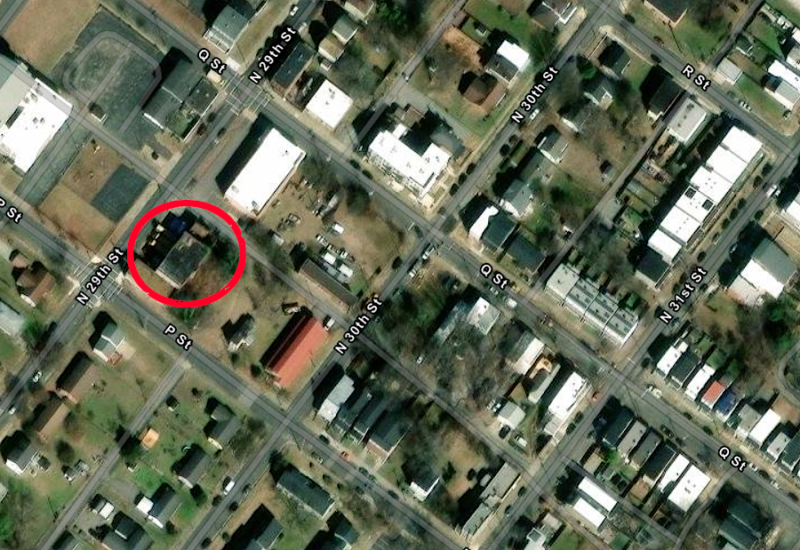 the Richmond & Rappahannock River Railway terminal building in Richmond was at 29th and P Street