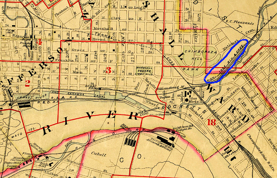by 1899, the Richmond, York River and Chesapeake Railroad could interchange with the Chesapeake and Ohio (C&O) and the Richmond and Danville (R&D) railroads in Richmond