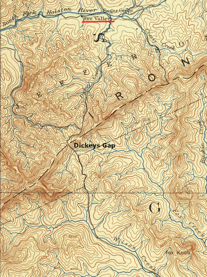 in 1889, before the railroad, the area south of Rye Valley was largely unpopulated wilderness with old-growth timber