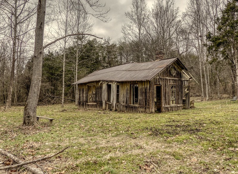 the Sandy Level depot of the Franklin and Pittsylvania Railroad in 2019