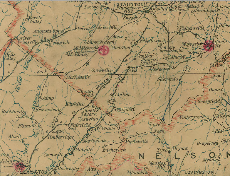 the Shenandoah Valley Railroad planned - but failed - to connect to Lexington