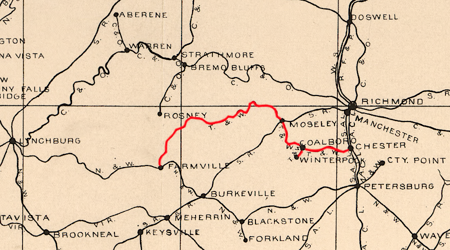 plans for the Tidewater & Western Railroad