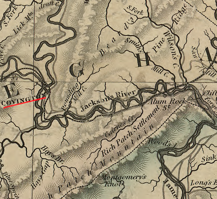 the Virginia Central had not reached Covington when the Civil War started