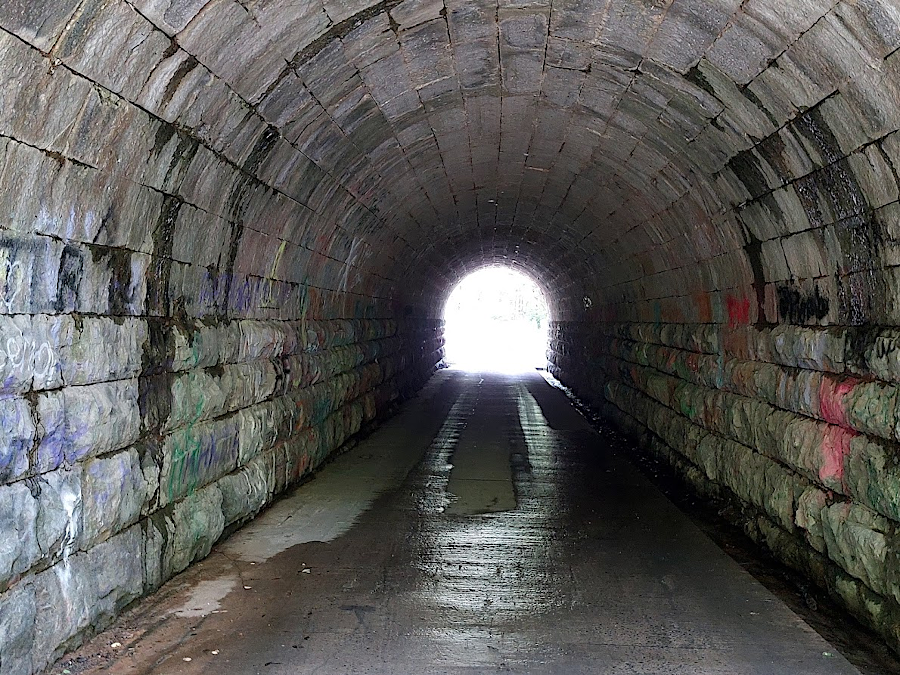 Poor House Tunnel underneath Valley Railroad (Rockbridge County)