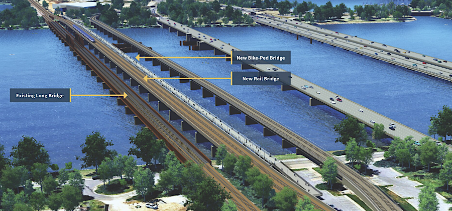 the Virginia Passenger Rail Authority is responsible for building a new Long Bridge over the Potomac River