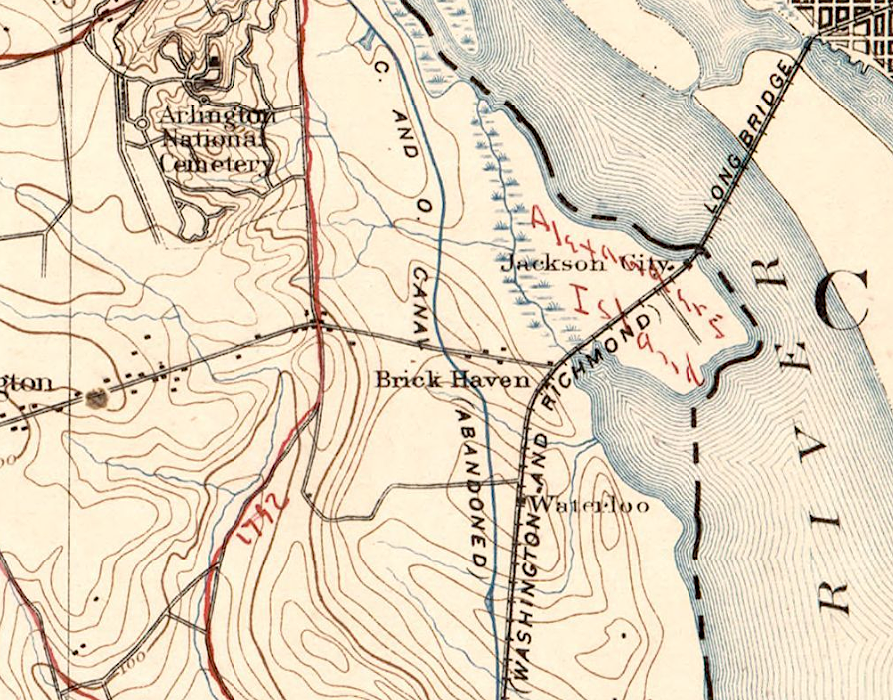 the Washington Southern Railway before the Rosslyn Branch