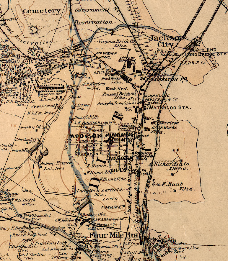 the Washington Southern maintained parallel tracks between Long Bridge and Alexandria in 1918
