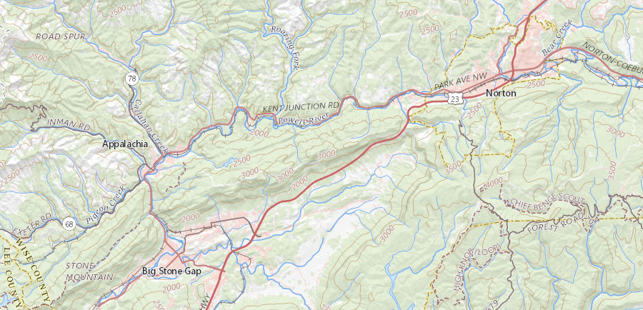 Wise County became coal country in 1890-91 after three railroads built lines to Big Stone Gap, Appalachia, and Norton