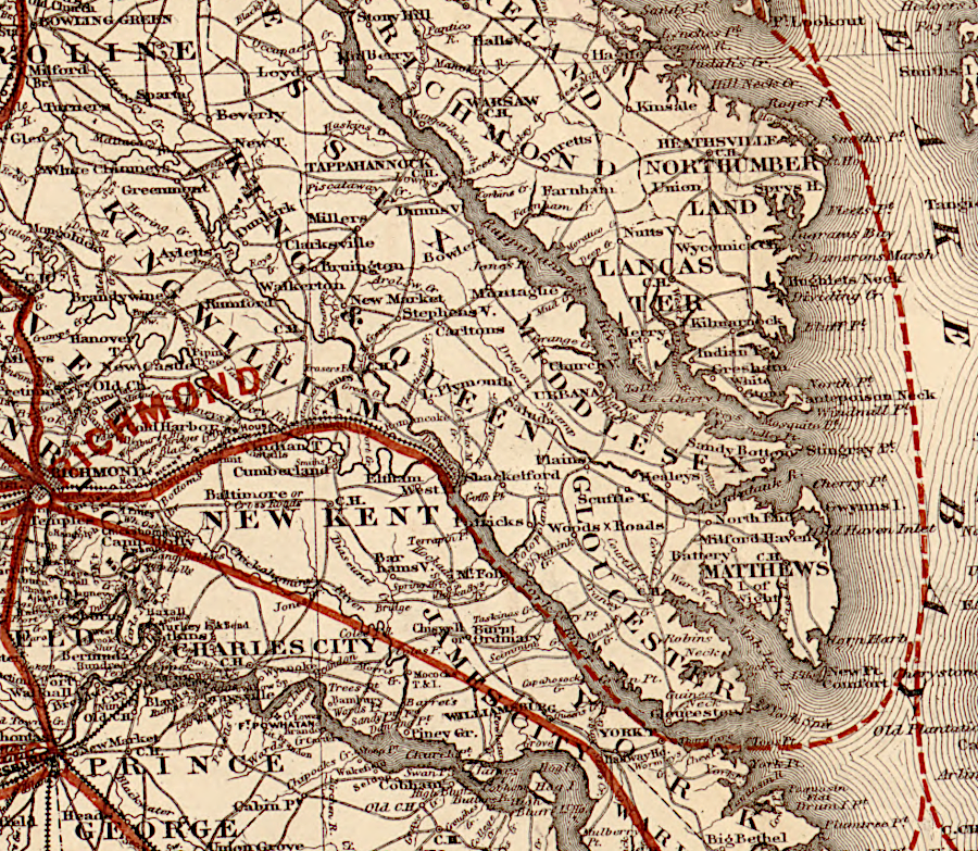 the Richmond and York River Railroad connected to steamships that linked to Baltimore
