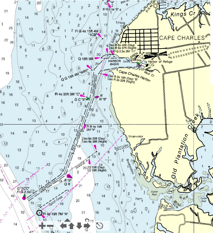 Little Assawoman Bay Nautical Chart