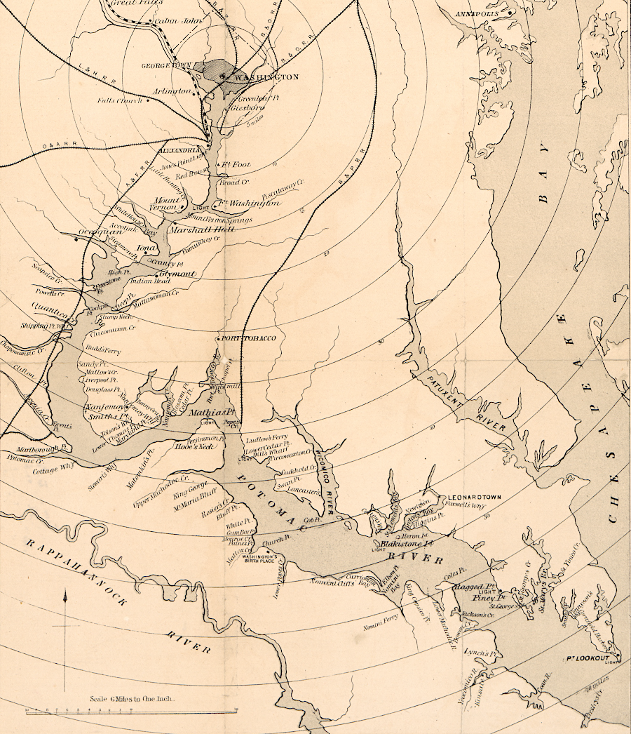 George Washington chose to place the District of Columbia at the Fall Line