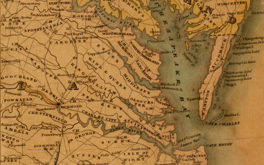 eastern Virginia in 1834