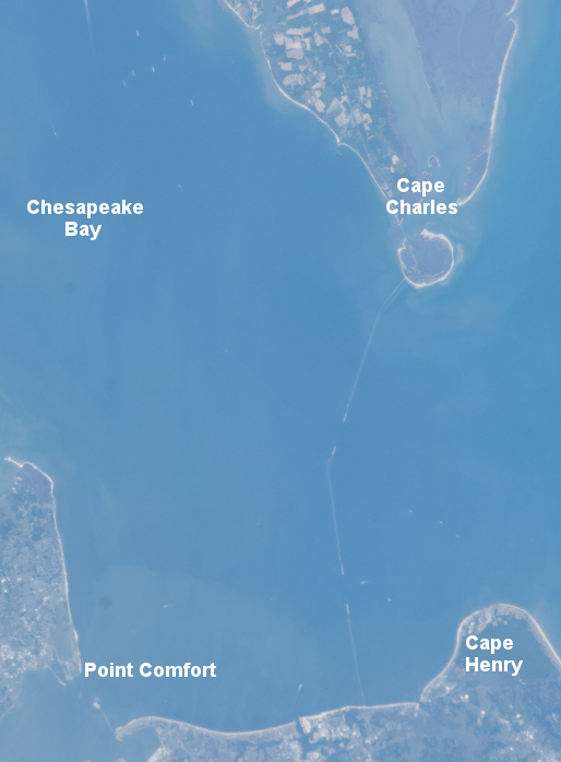 Cape Charles is at the southern edge of the Eastern Shore