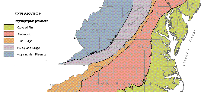 physiographic provinces of Virginia