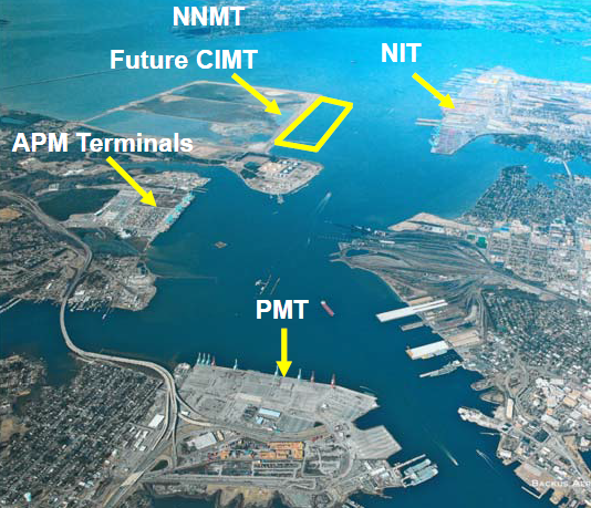 Virginia Port Authority terminals in Hampton Roads