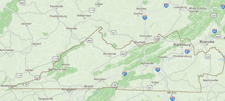 the Southwest Virginia Cultural Heritage Commission defines the Southwest Virginia region by the boundaries of 19 counties and 4 cities (excluding Roanoke)