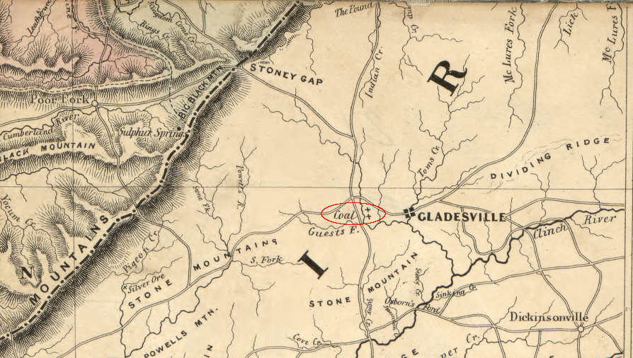 before railroads provided transport, it was not economical to mine the coal in Southwest Virginia in large scale operations