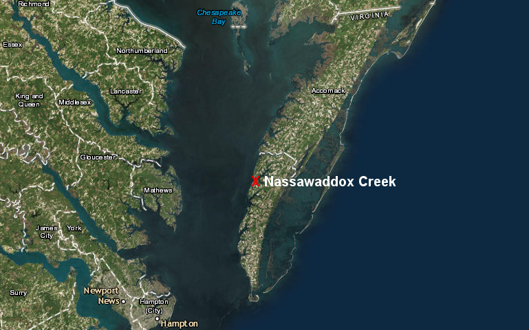 ships claiming to be sailing up the Chesapeake Bay to Maryland could land Quakers at Nassawadox Creek on the Eastern Shore