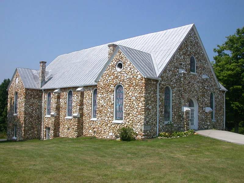 Buffalo Mountain rock church built by Rev. Bob Childress (Caroll County)