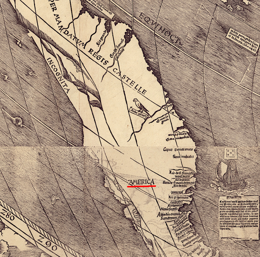 the label America was applied in 1507 on the first map to identify that Europeans were exploring a continent separate from Asia