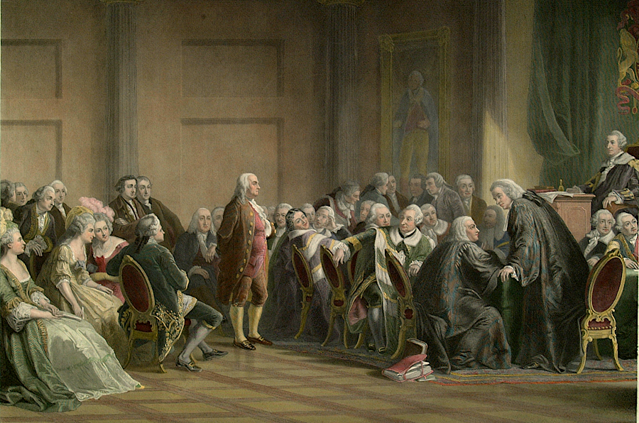 the Privy Council confronted Benjamin Franklin on January 29, 1774 for his support of rebellious Massachusetts, and the 20,000,000 acre grant for Vandalia was never finalized