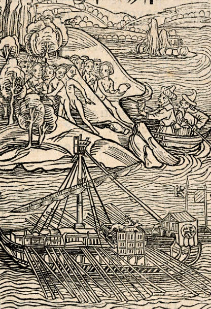 after Columbus arrived in the Caribbean and discovered Indians, Spaniards sought to enslave them to mine gold and provide food