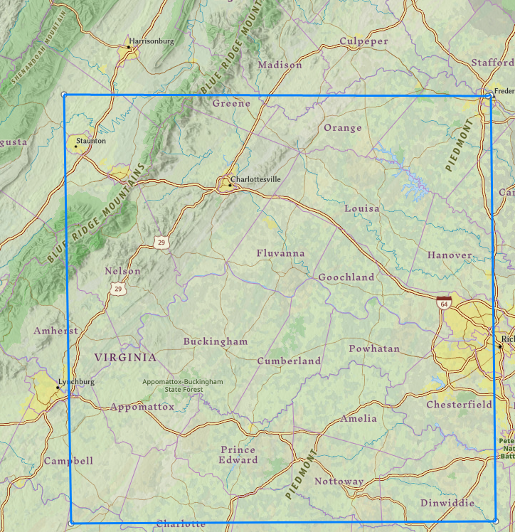 if the Fairfax Grant of 90 square miles had been located in Central Virginia...