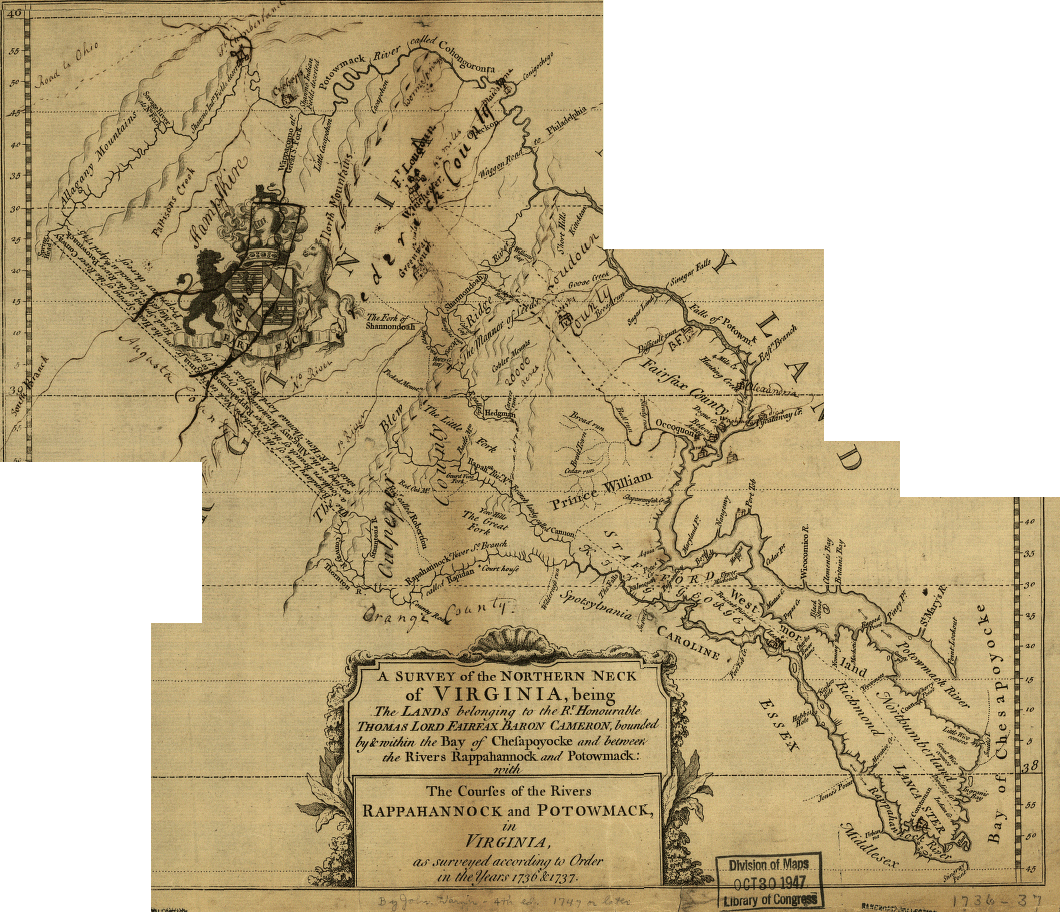 Fairfax Grant, 1737