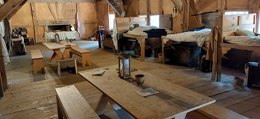 passengers recovering at Mount Malady stored their belongings underneath beds that were at least three feet high