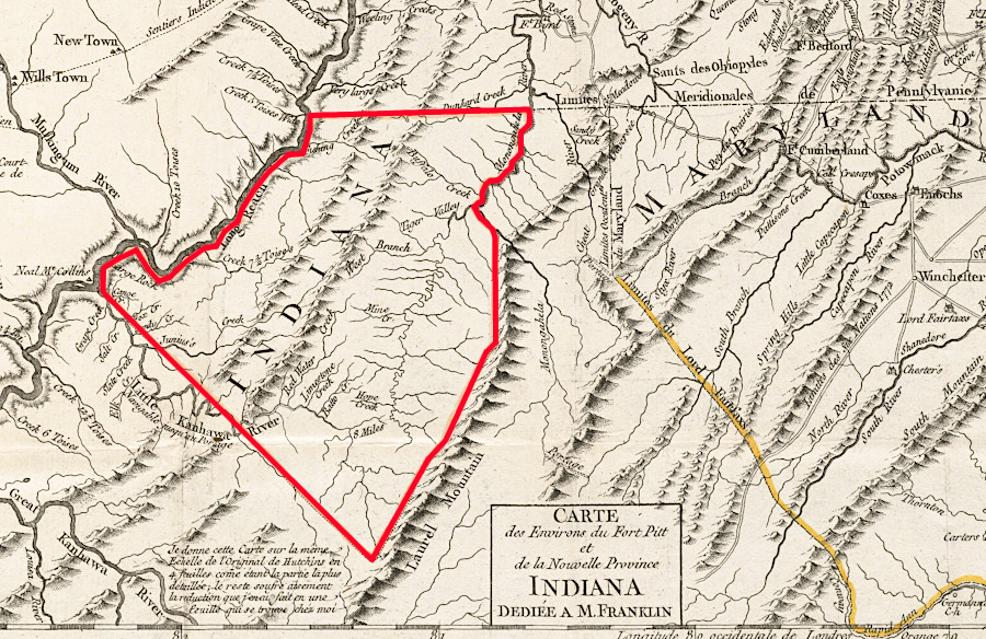 in the 1768 Treaty of Fort Stanwix, the Iroquois agreed to compensate the suffering traders with land to be called Indiana