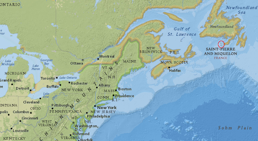 after the end of the French and Indian War, France retained control of only two islands (Saint Pierre and Miquelon) in North America