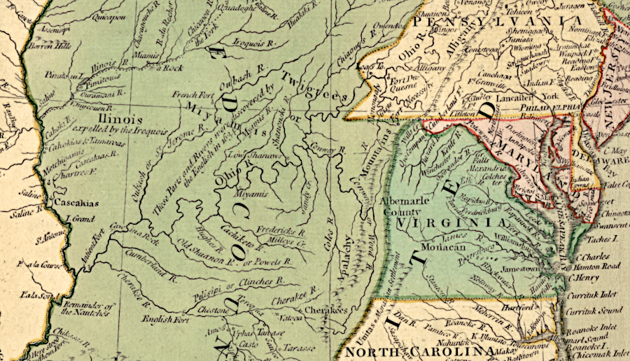 British claims to land on Virginia's western edge were extinguished, a least in theory, by the 1783 Treaty of Paris that ended the American Revolution