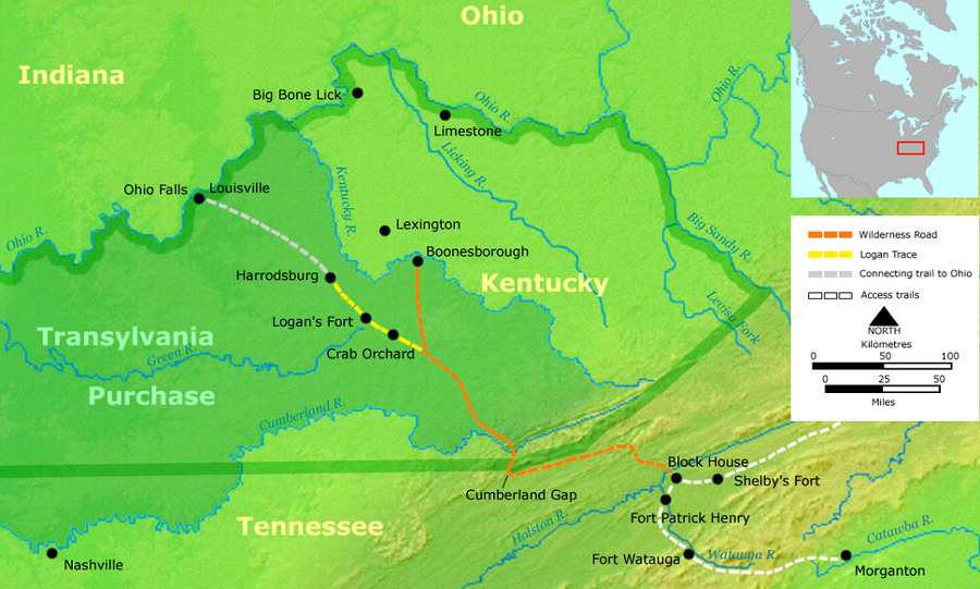 in the 1775 Treaty of Sycamore Shoals, the Transylvania Company bought 20 million acres north of the Cumberland River from the Cherokee, who had thin claims to ownership