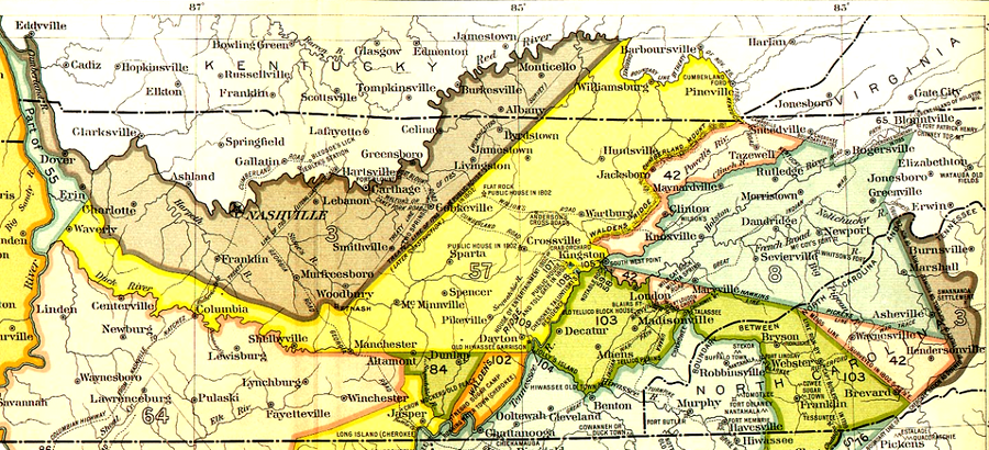 a series of treaties pushed the land claims and hunting grounds of the Cherokee further and further away from Virginia