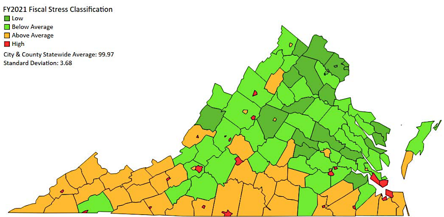 local jurisdictions have different levels of capacity - and willingness - to generate adequate tax revenue