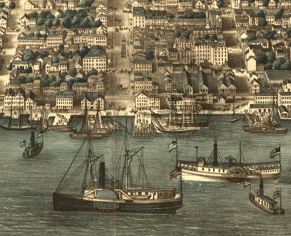 Alexandria was an international seaport from its start in 1749
