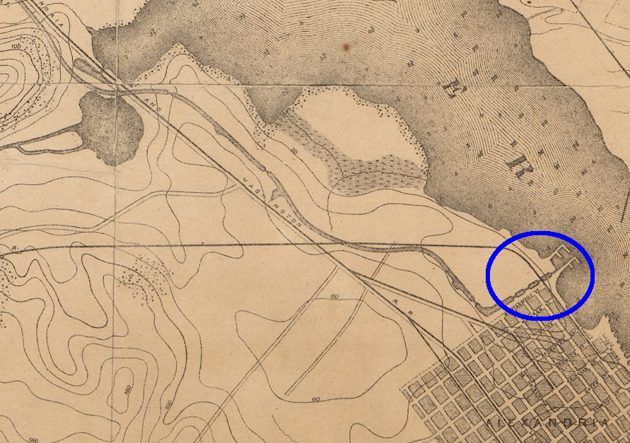 the eastern end of the Alexandria Canal had locks that raised/lowered boats to match the level of the Potomac River