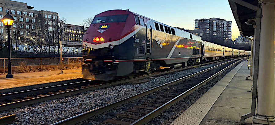 Amtrak at Alexandria Station