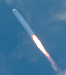 Antares rocket carrying cargo from Wallops Island to the International Space Station on July 13, 2014