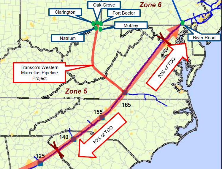 the Appalachian Corridor, originally named the Western Marcellus Pipeline, was proposed by the owner of the Transco pipeline to carry gas south