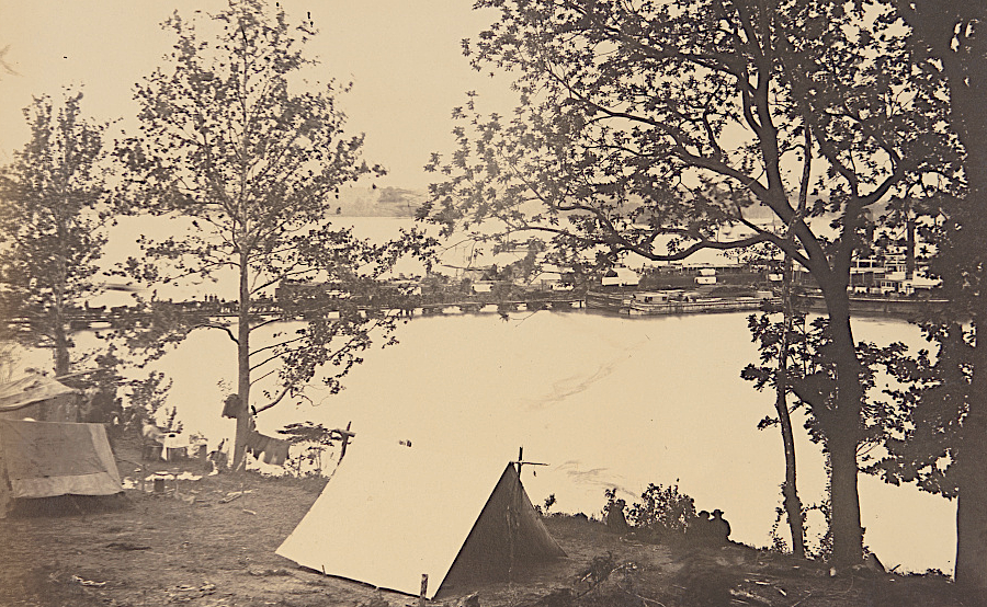 Union forces built a new steamboat landing at Belle Plain in 1864, and the US Military Railroad built track to Fredericksburg