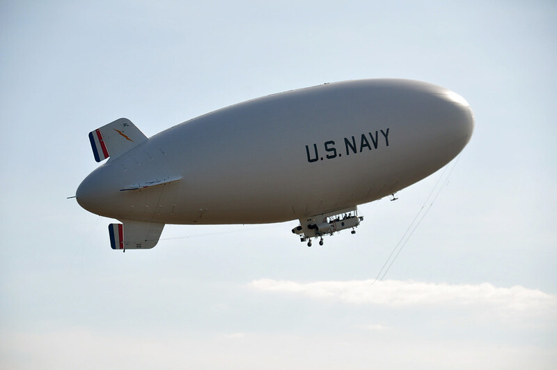 the US Navy briefly operated a blimp between 2011-2014, with one flight over Northern Virginia