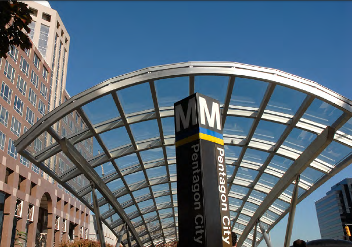 underground Metrorail stations in Virginia now have covers over the escalators that bring customers to the surface