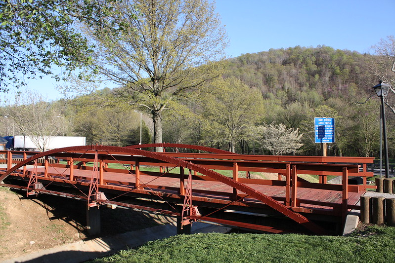 the Bowstring Truss Bridge retains its historical significance, even though it has been moved from Bedford County to the Ironto Rest Area in Montgomery County