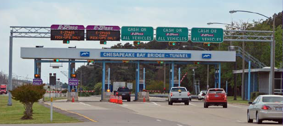 delays at the toll plazas occur when traffic reaches 1,350 vehicles per hour, despite the E-Z Pass lanes