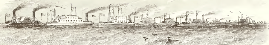 Union steamboats transported troops via the Chesapeake Bay throughout the Civil War